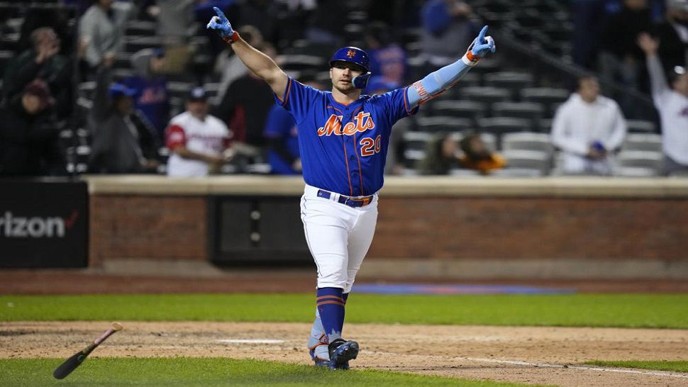 Alonso homers in 10th, Mets come back to beat Rays 87